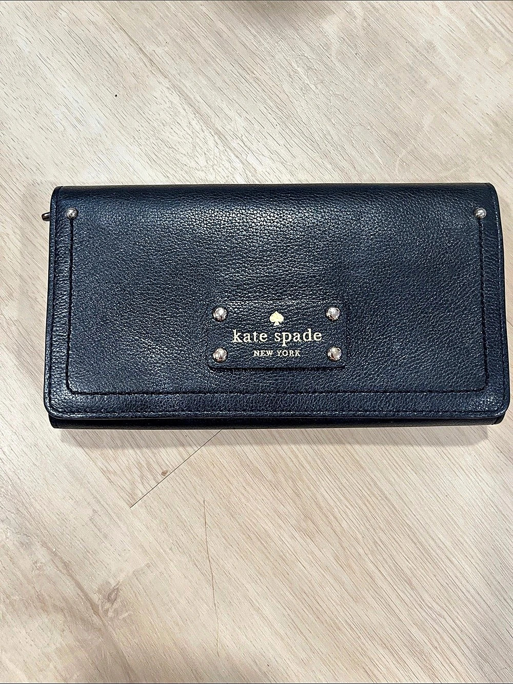 Kate Spade Black Zip Around Wallet